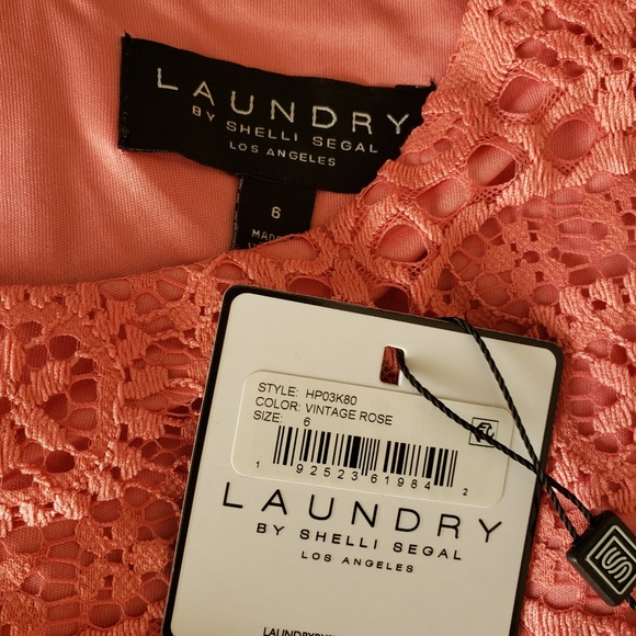 NEW Laundry By Shelli - Lace Mini Dress Size 6. - Picture 5 of 6